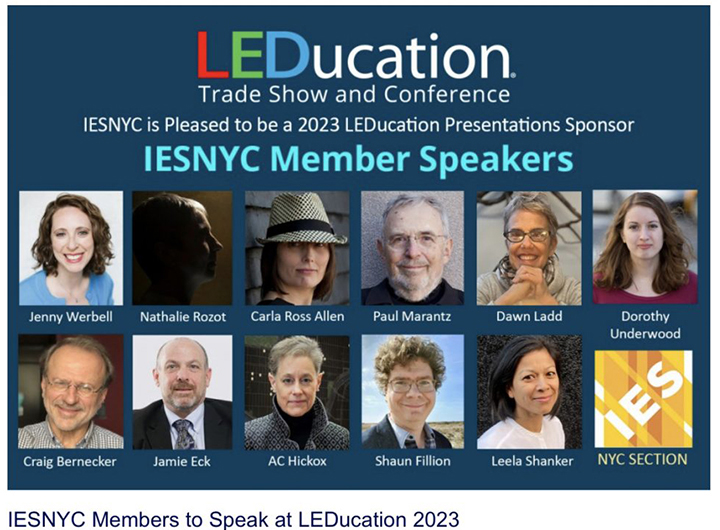 leducation poster showing all of the speakers in a grid