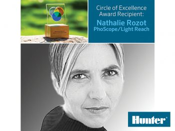 Nathalie Rozot received the Hunter Industries award!