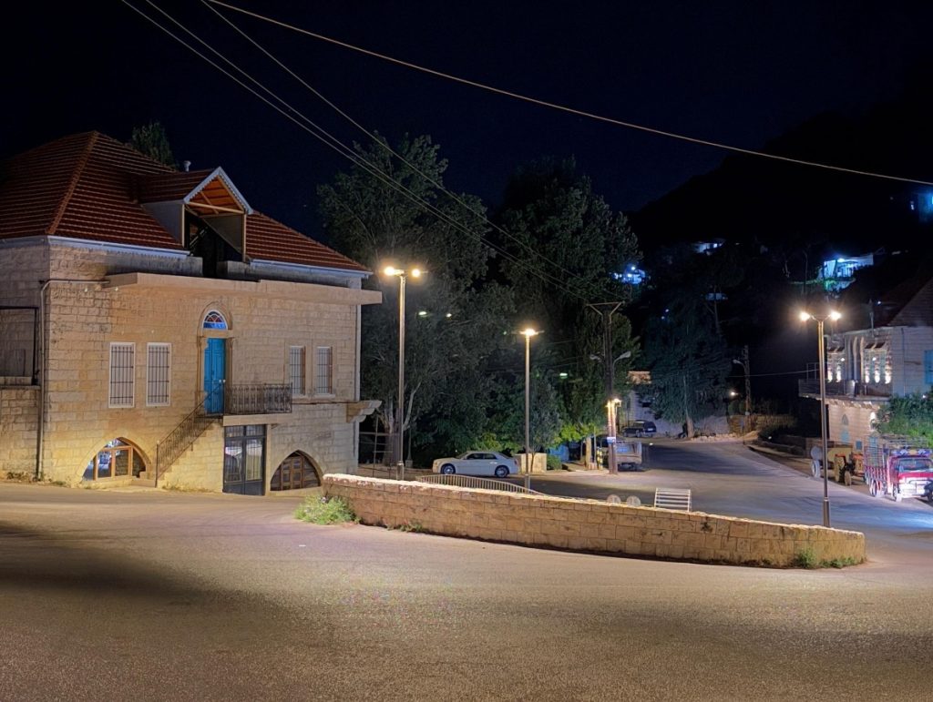 image shows our streetlighting in Maasser central square